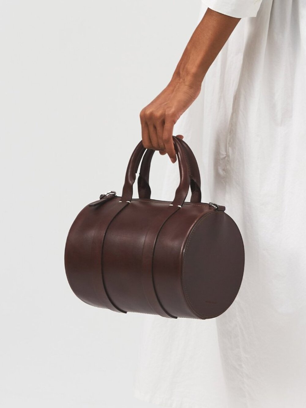 Building Block, Cylinder Mini Duffle, Espresso